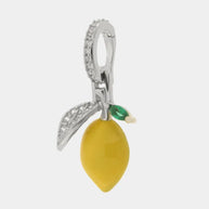 Ciondolo in Argento 925 con limone giallo