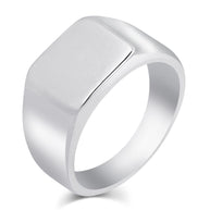 Anello chevalier acciaio