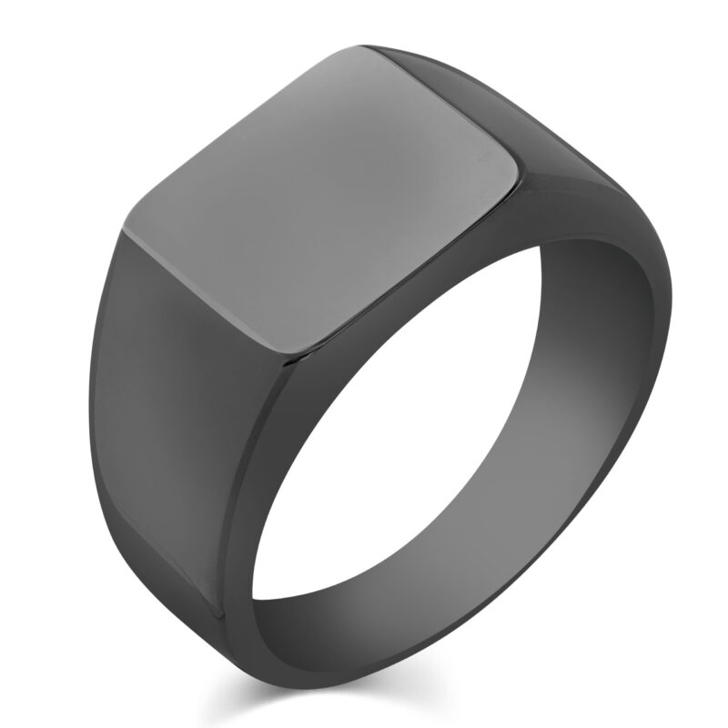 Anello chevalier in acciaio versione metal gun