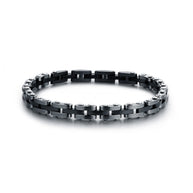 Bracciale uomo in ematite nero
