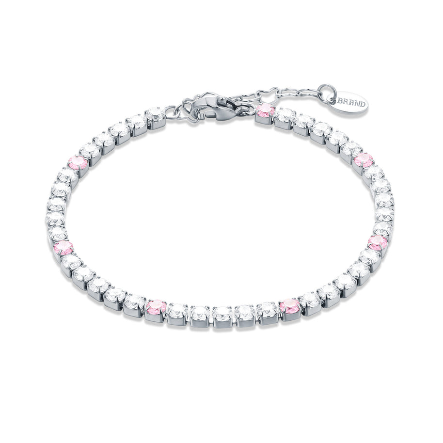Bracciale maxi tennis con punti di colore donna