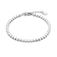 Bracciale maxi tennis con punti di colore donna