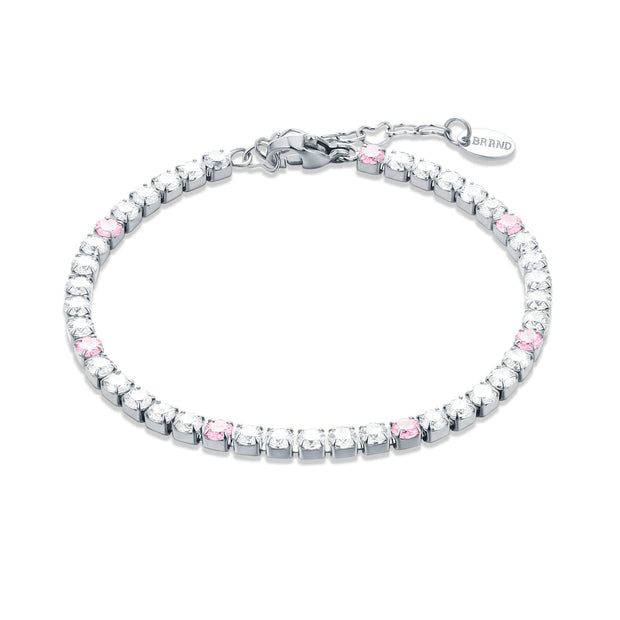 Bracciale maxi tennis con punti di colore donna