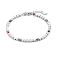 Bracciale maxi tennis con punti di colore donna