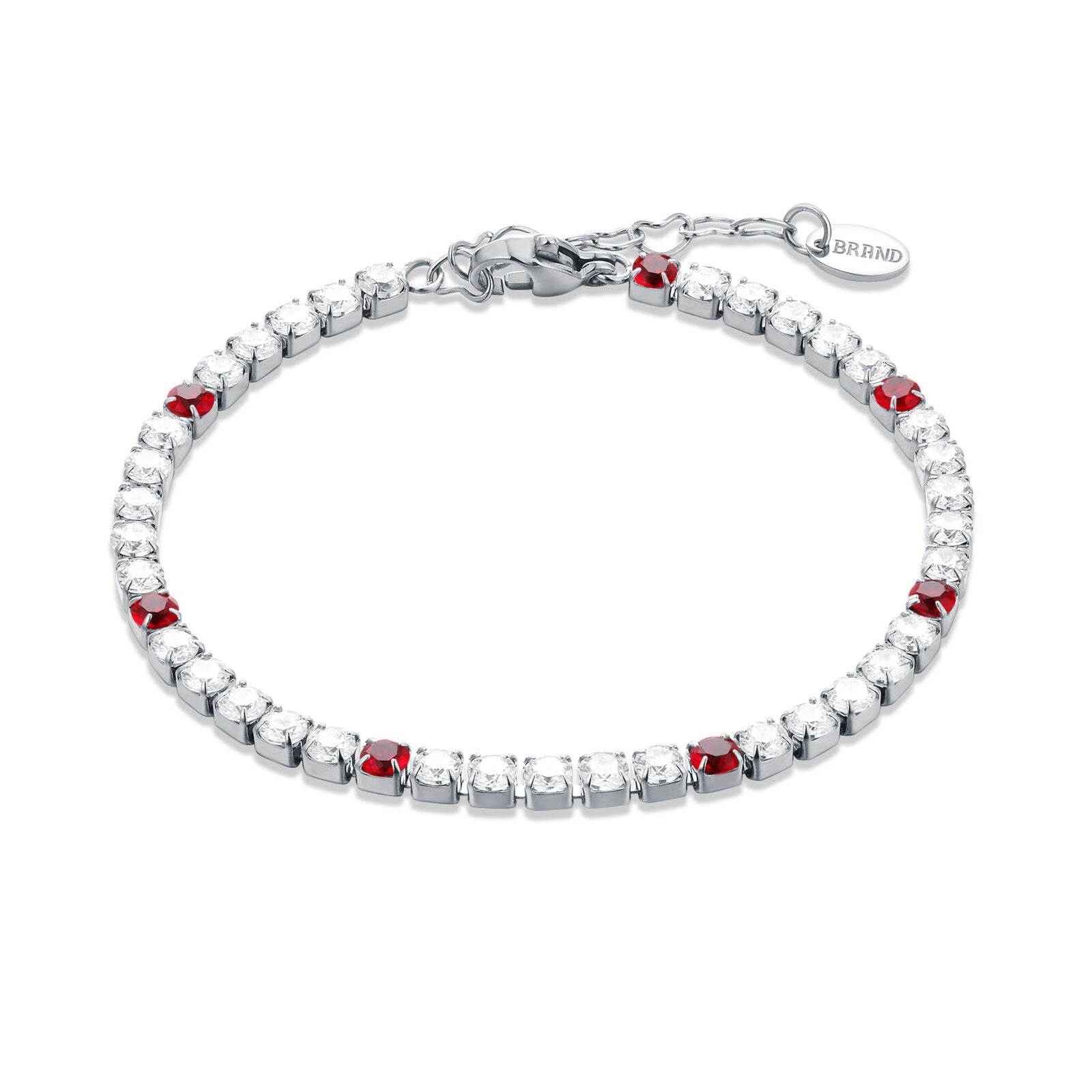 Bracciale maxi tennis con punti di colore donna