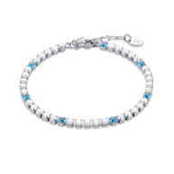 Bracciale maxi tennis con punti di colore donna