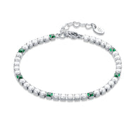 Bracciale maxi tennis con punti di colore donna