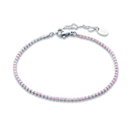 Bracciale micro tennis colorato donna