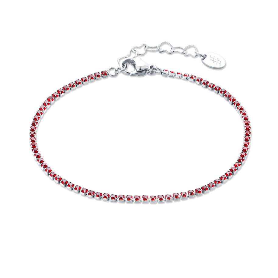 Bracciale micro tennis colorato donna