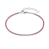 Bracciale micro tennis colorato donna