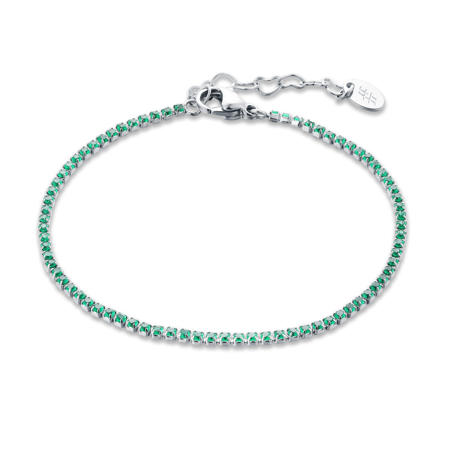 Bracciale micro tennis colorato donna