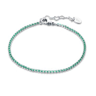 Bracciale micro tennis colorato donna