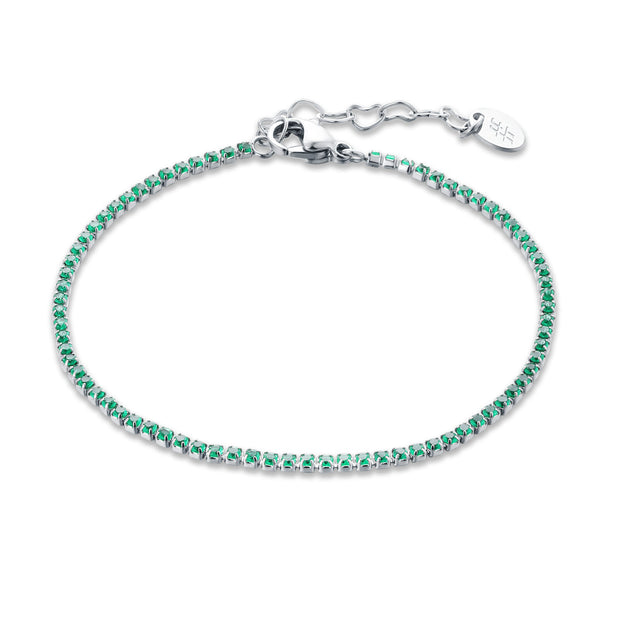 Bracciale micro tennis colorato donna