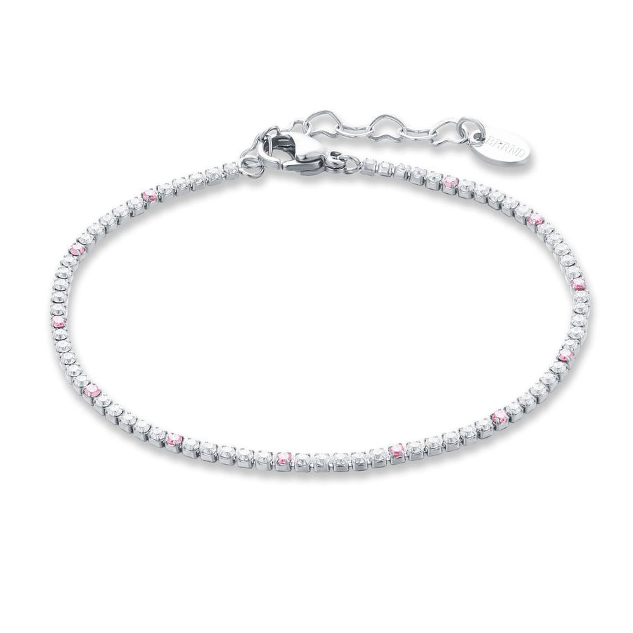 Bracciale micro tennis con punti di colore donna