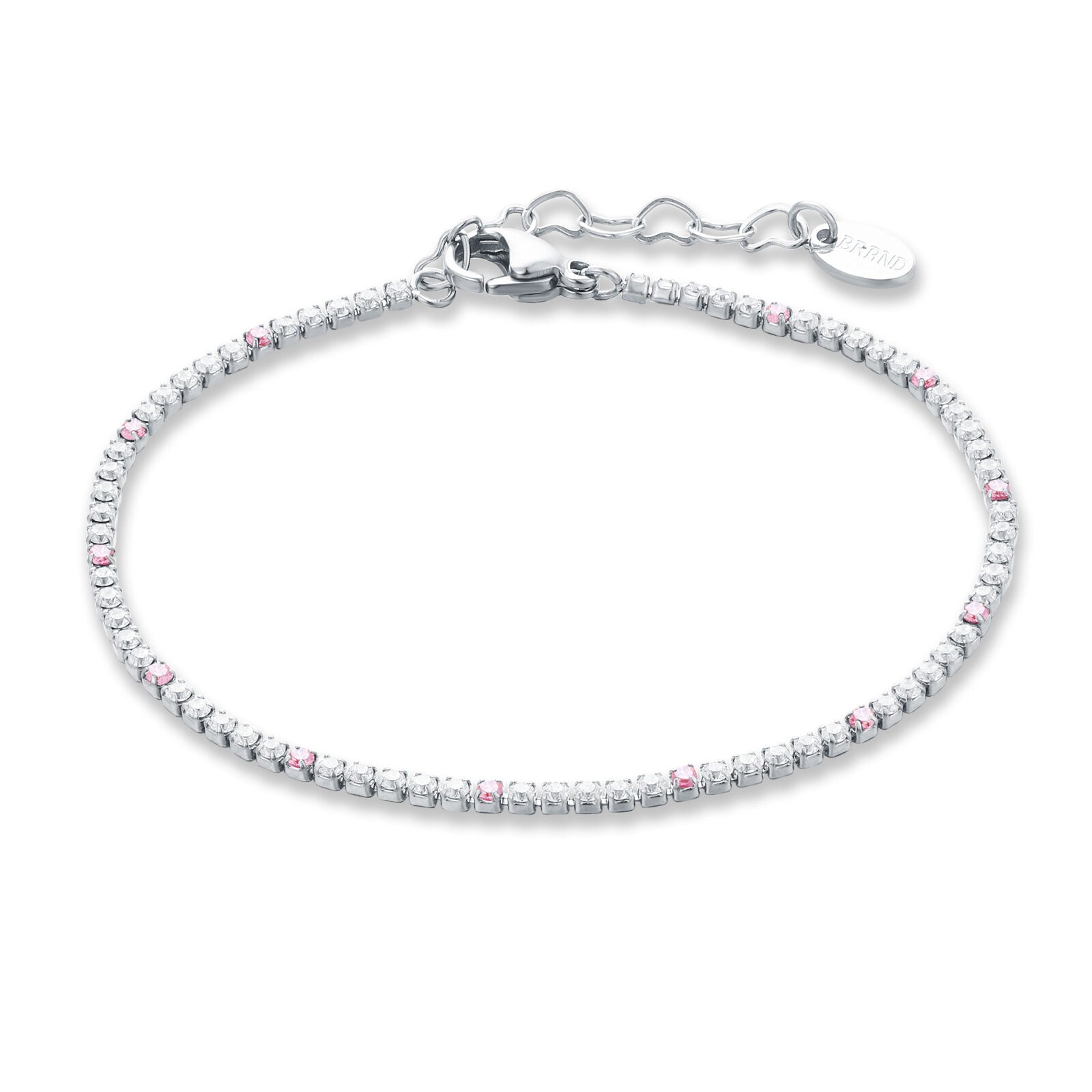 Bracciale micro tennis con punti di colore donna