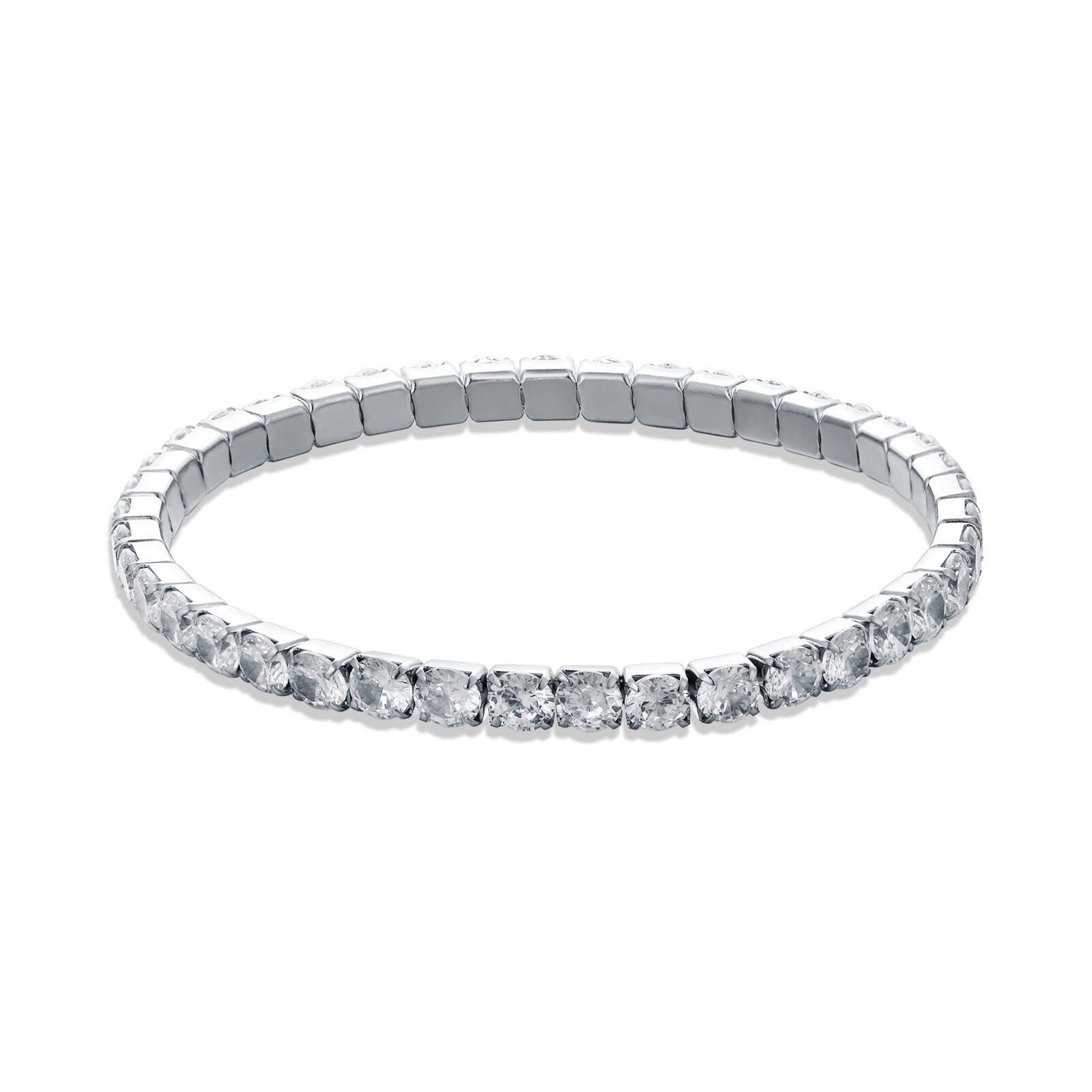 Bracciale maxi tennis elastico donna