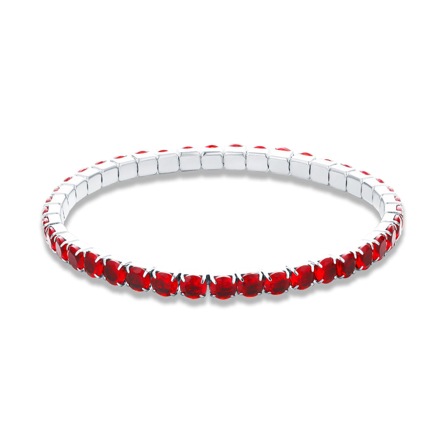 Bracciale maxi tennis elastico donna