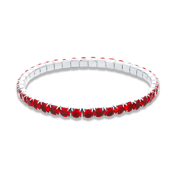 Bracciale maxi tennis elastico donna