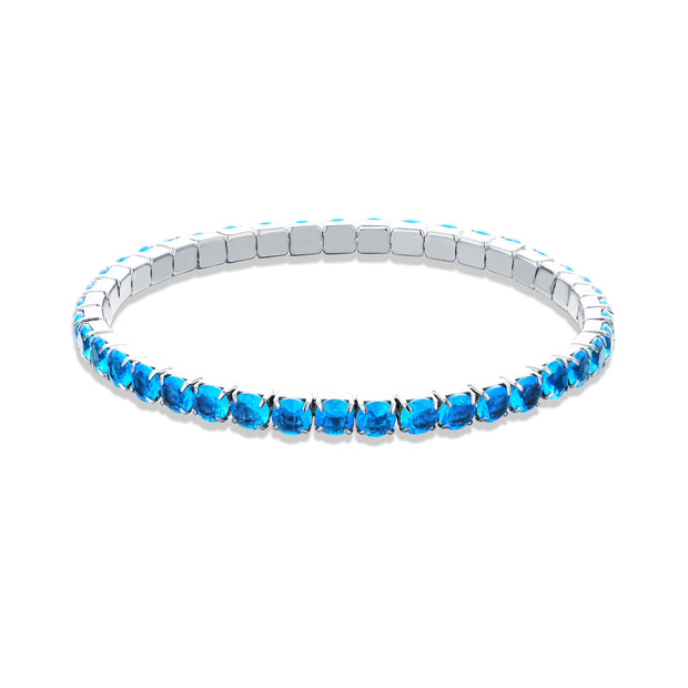 Bracciale maxi tennis elastico donna