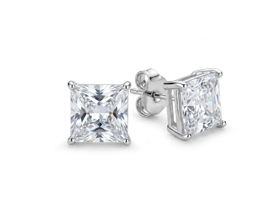 Orecchini punto luce in argento 925%
