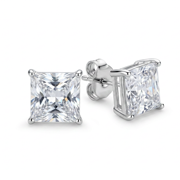 Orecchini punto luce in argento 925%