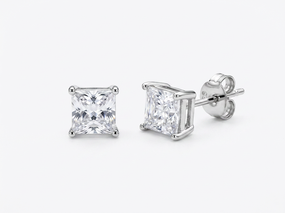 Orecchini punto luce in argento 925%