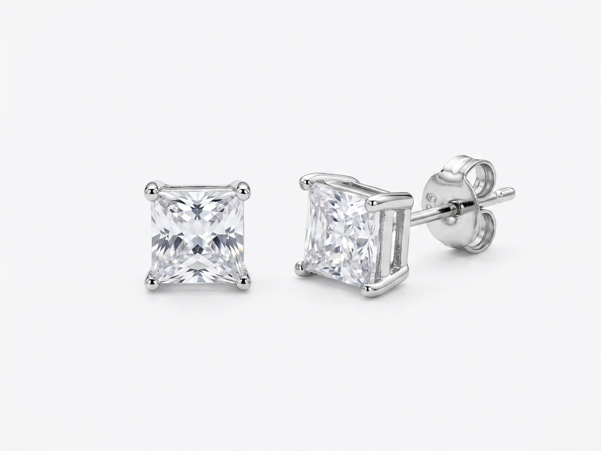 Orecchini punto luce in argento 925%
