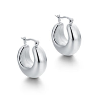 Orecchini Bombati in acciaio