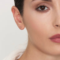 Orecchini in oro bianco 18kt e diamanti