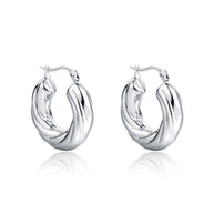 Orecchini Cerchio Torcon acciaio