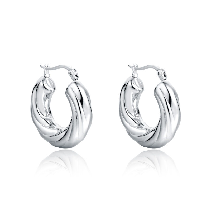 Orecchini Cerchio Torcon acciaio