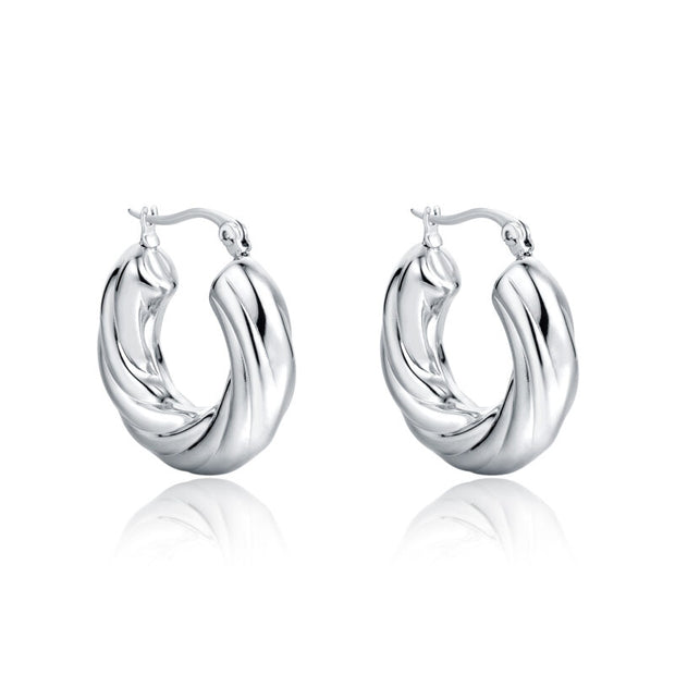 Orecchini Cerchio Torcon acciaio