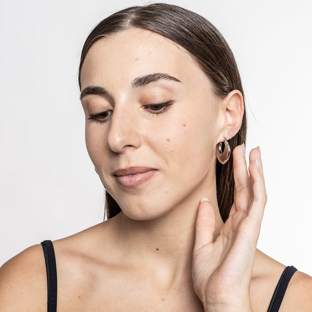 Orecchini etnici in acciaio