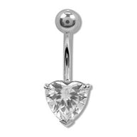 Gioiello per ombelico con cuore