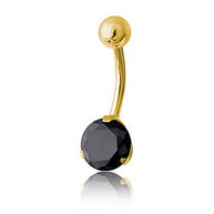 Gioiello per ombelico placcato oro 24 kt