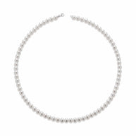 Collana di perle 5,5/6 con chiusura in oro bianco 750%