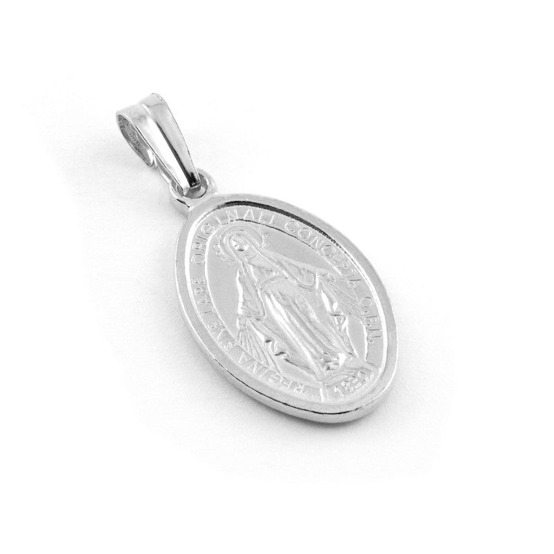 Ciondolo in argento 925% Madonna Miracolosa