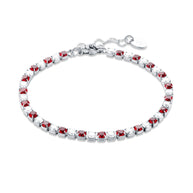 Bracciale maxi tennis colore alternato donna